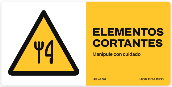 Señal HP-A04 formato 34 x 17 cm