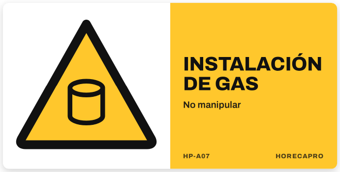 Señal HP-A07 formato 34 x 17 cm
