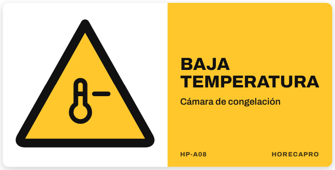 Señal HP-A08 formato 34 x 17 cm