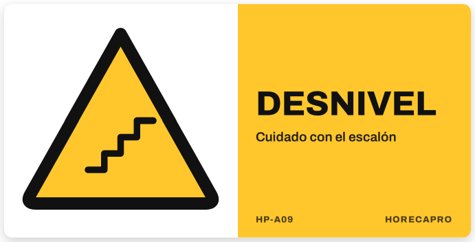 Señal HP-A09 formato 34 x 17 cm