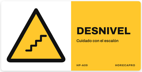 Señal HP-A09 formato 34 x 17 cm