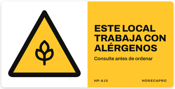 Este local trabaja con alérgenos (HP-A10)