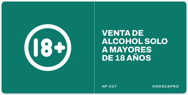 Venta de alcohol solo a mayores de 18 años (HP-C07)