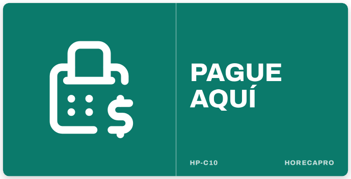Señal HP-C10 formato 34 x 17 cm