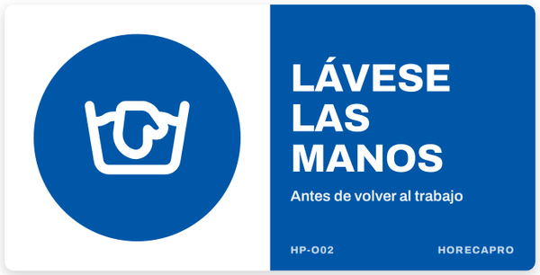 Lávese las manos – Antes de volver al trabajo (HP-O02)