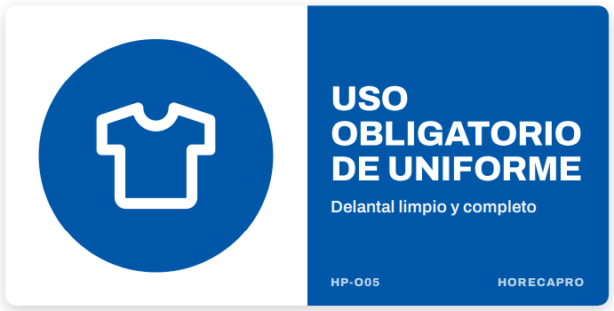 Señal HP-O05 formato 34 x 17 cm