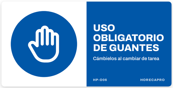 Uso obligatorio de guantes (HP-O06)