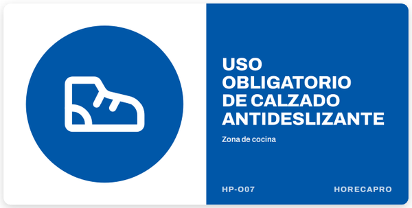 Uso obligatorio de calzado antideslizante (HP-O07)