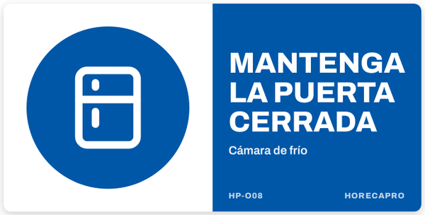 Mantenga la puerta cerrada (HP-O08)