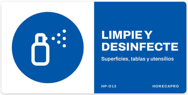 Limpie y desinfecte (HP-O13)