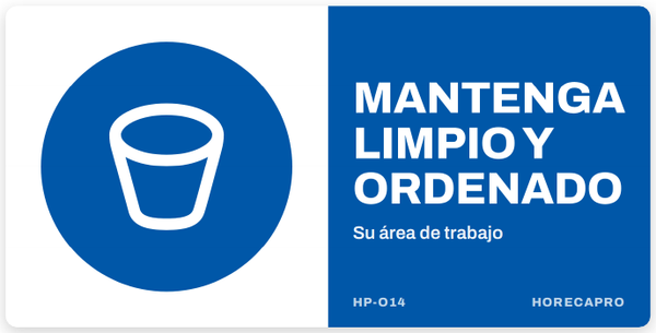 Mantenga limpio y ordenado (HP-O14)