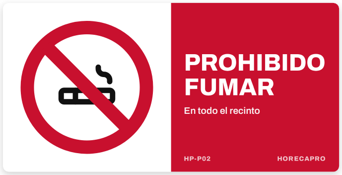 Señal HP-P02 formato 34 x 17 cm