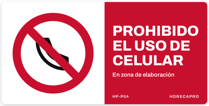 Señal HP-P04 formato 34 x 17 cm