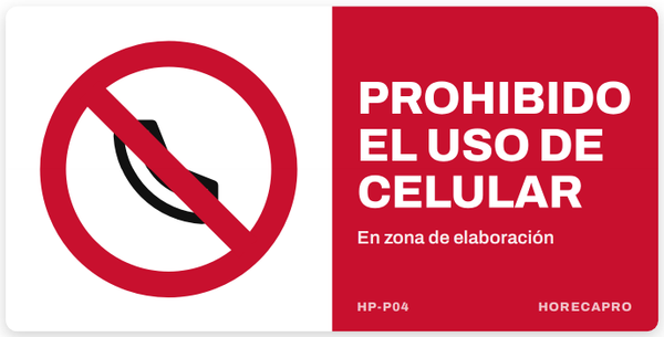 Prohibido el uso de celular (HP-P04)