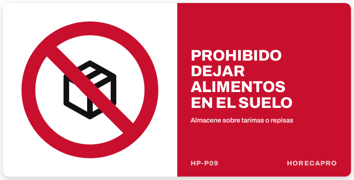 Señal HP-P09 formato 34 x 17 cm