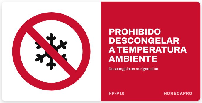Señal HP-P10 formato 34 x 17 cm