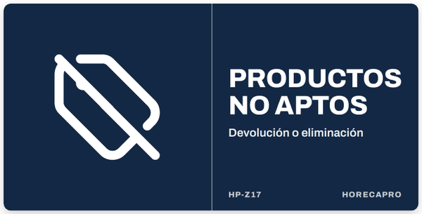 Productos no aptos (HP-Z17)